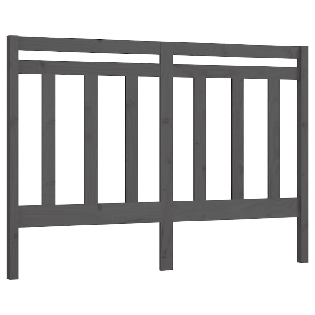 Hoofdbord 166x4x100 cm massief grenenhout grijs is nu te koop bij PeponiXL, paradijselijk wonen!