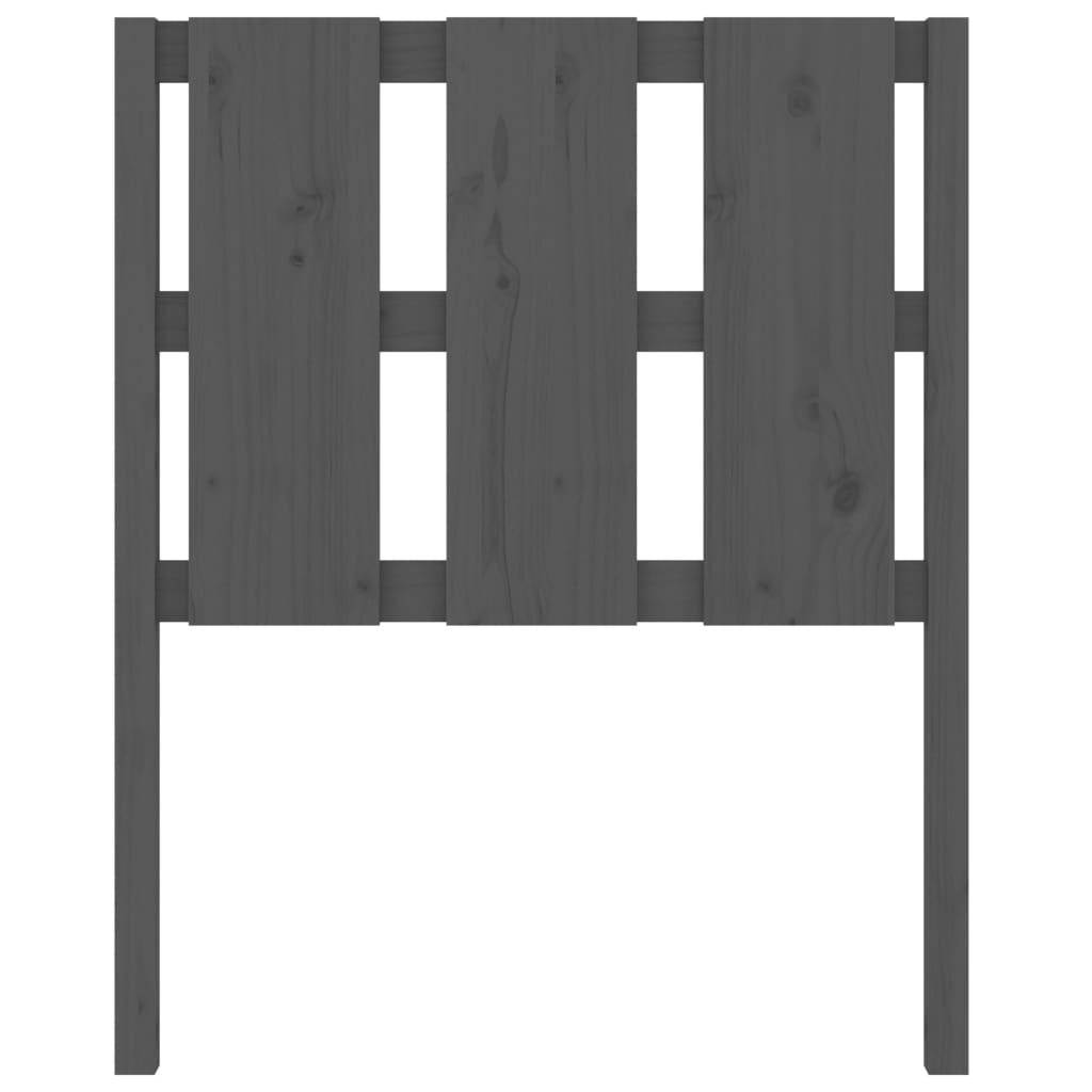 Hoofdbord 80,5x4x100 cm massief grenenhout grijs is nu te koop bij PeponiXL, paradijselijk wonen!