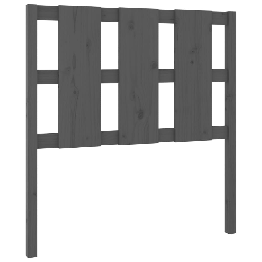 Hoofdbord 95,5x4x100 cm massief grenenhout grijs is nu te koop bij PeponiXL, paradijselijk wonen!