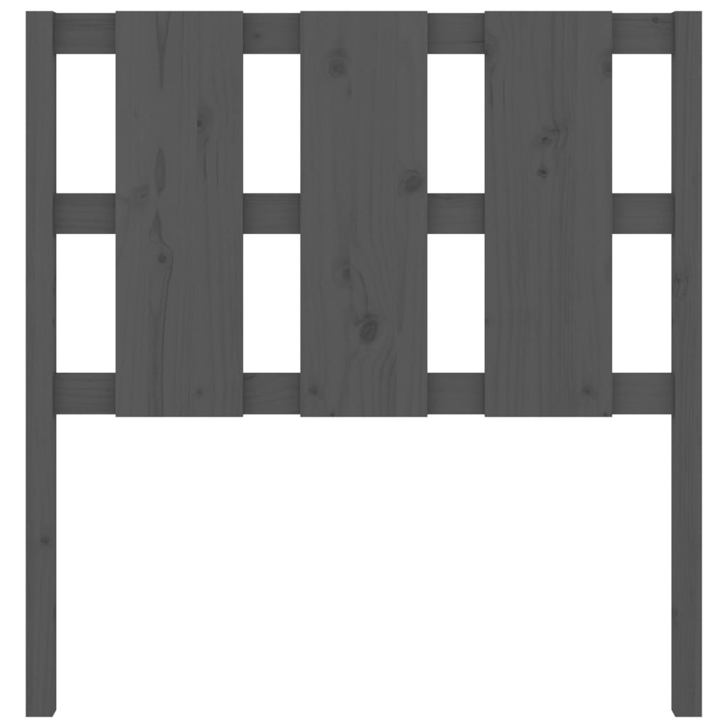 Hoofdbord 95,5x4x100 cm massief grenenhout grijs is nu te koop bij PeponiXL, paradijselijk wonen!