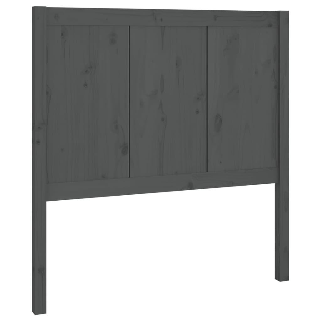 Hoofdbord 80,5x4x100 cm massief grenenhout grijs is nu te koop bij PeponiXL, paradijselijk wonen!