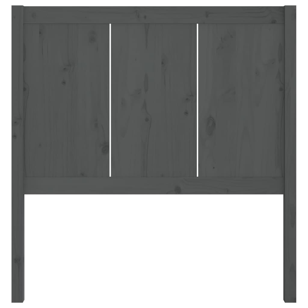 Hoofdbord 80,5x4x100 cm massief grenenhout grijs is nu te koop bij PeponiXL, paradijselijk wonen!