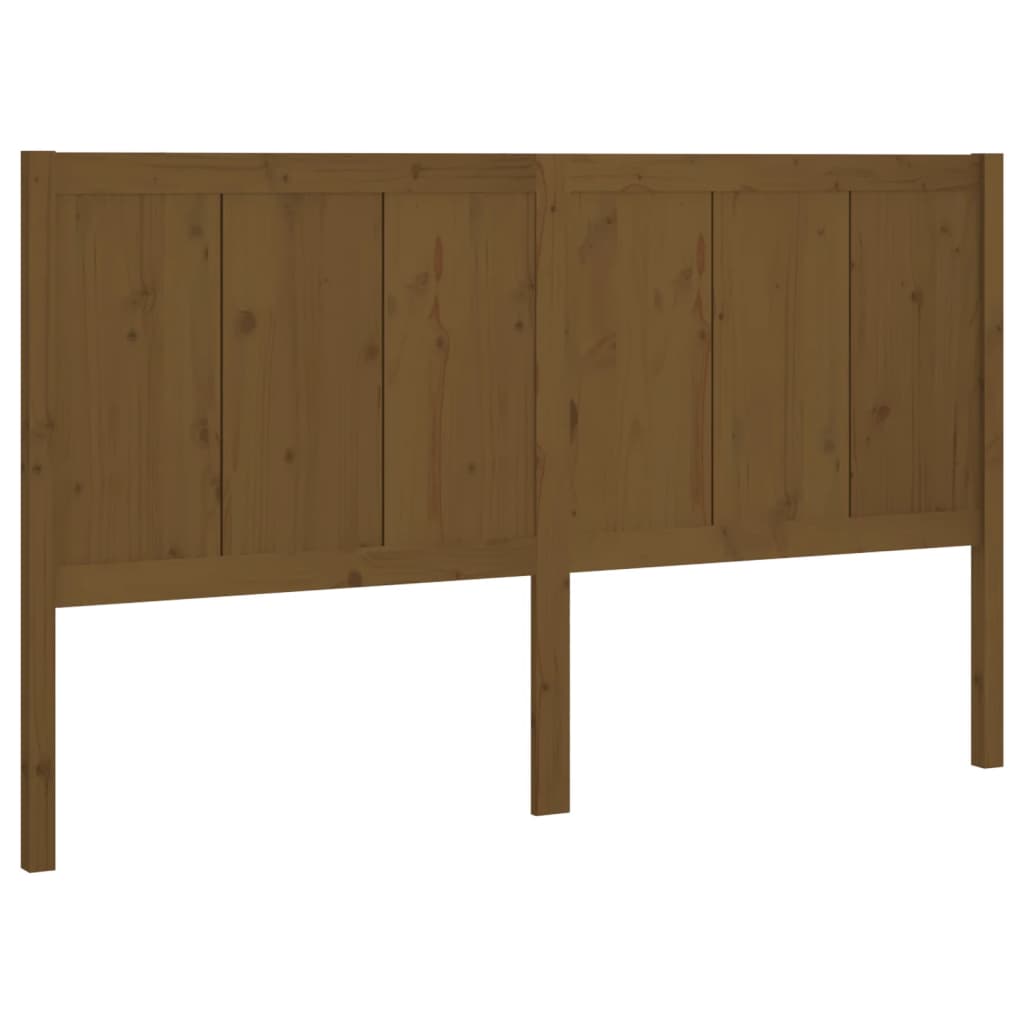 Hoofdbord 205,5x4x100 cm massief grenenhout honingbruin is nu te koop bij PeponiXL, paradijselijk wonen!