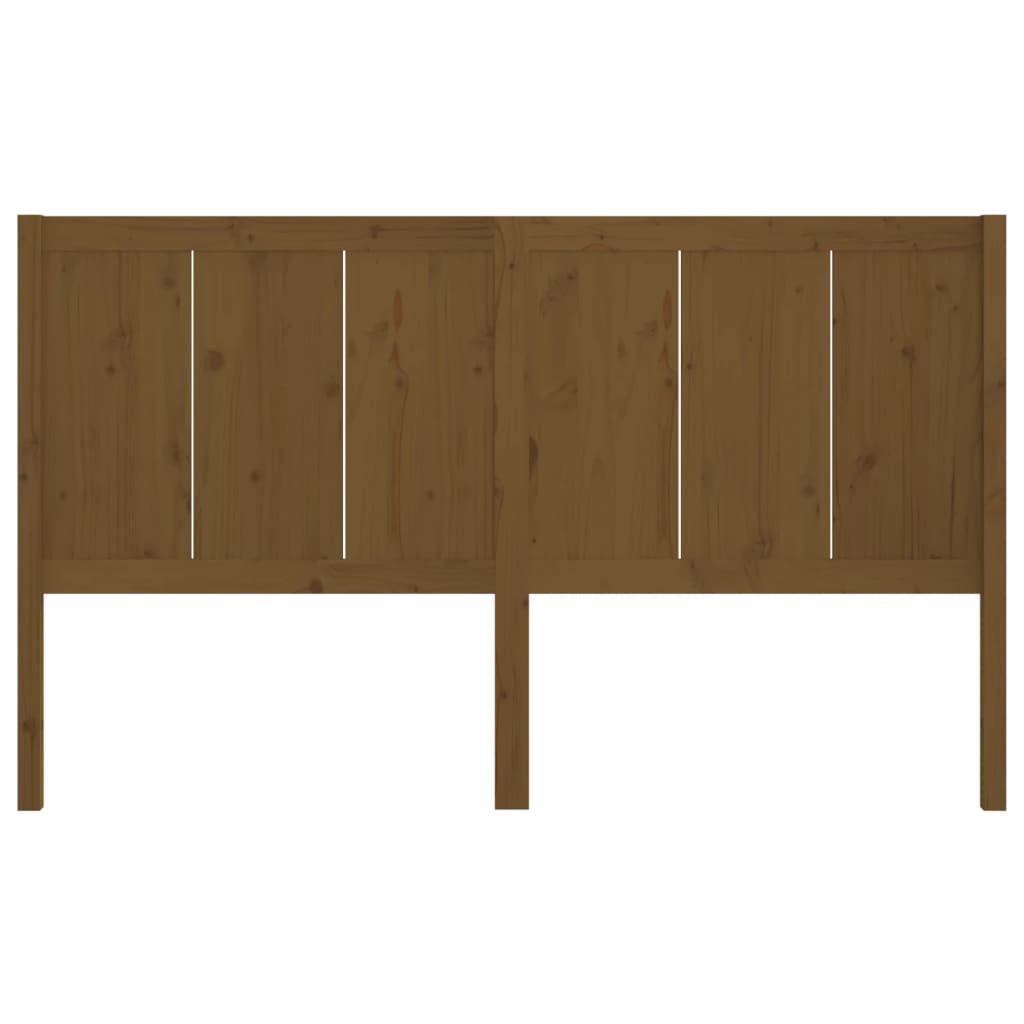 Hoofdbord 205,5x4x100 cm massief grenenhout honingbruin is nu te koop bij PeponiXL, paradijselijk wonen!
