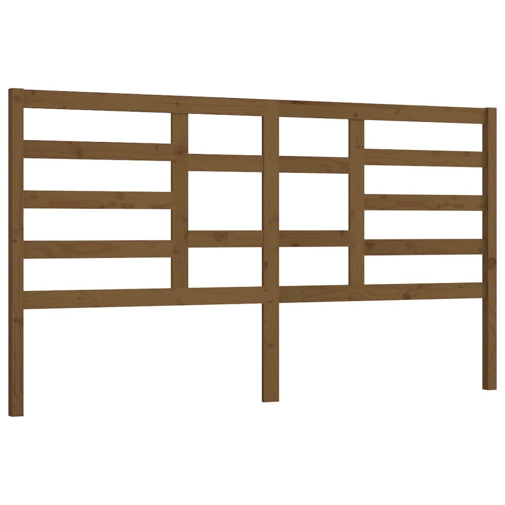 Hoofdbord 206x4x104 cm massief grenenhout honingbruin is nu te koop bij PeponiXL, paradijselijk wonen!