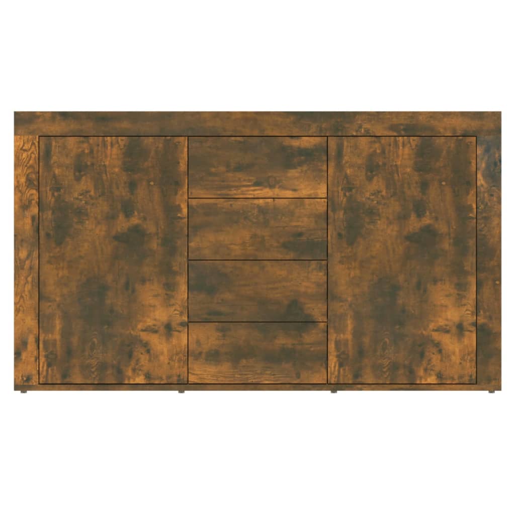 Dressoir 120x36x69 cm bewerkt hout gerookt eikenkleurig is nu te koop bij PeponiXL, paradijselijk wonen!