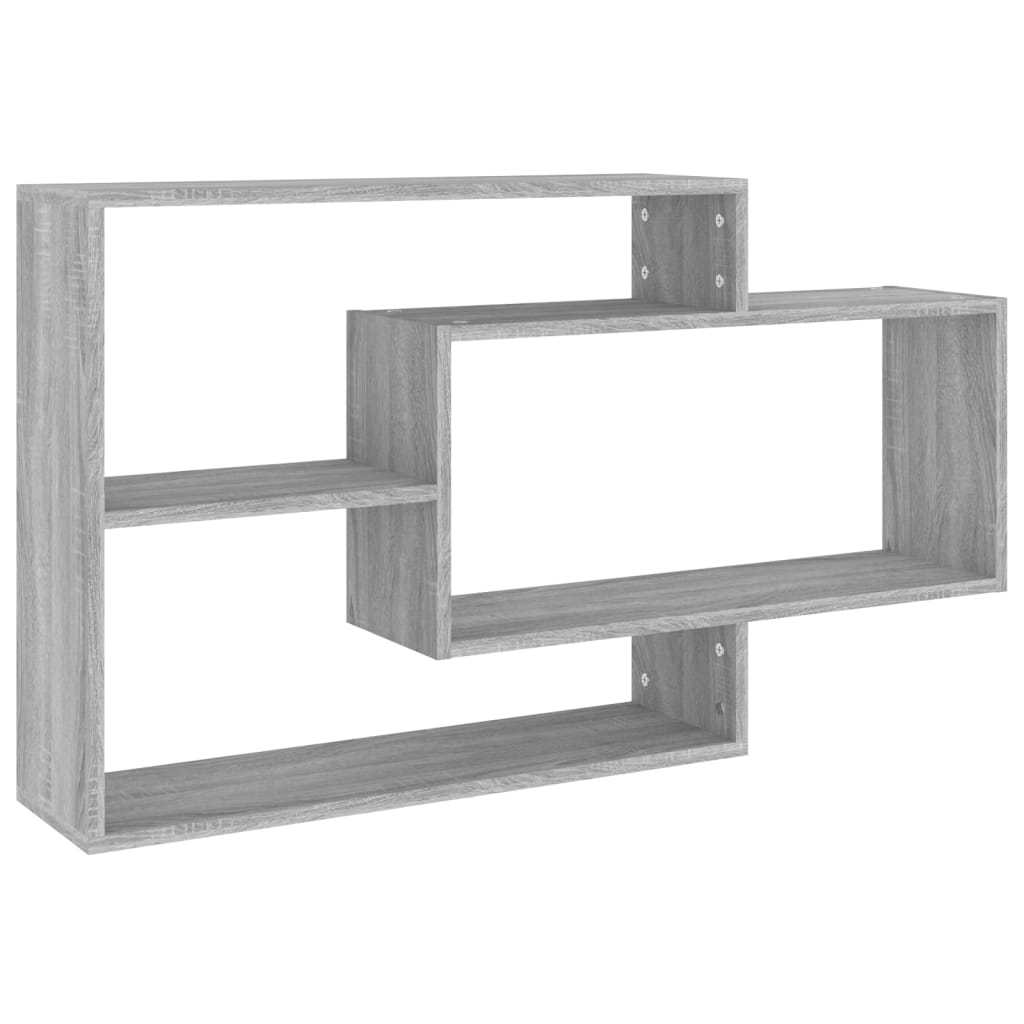 Wandschap 104x20x58,5 cm bewerkt hout grijs sonoma eikenkleurig is nu te koop bij PeponiXL, paradijselijk wonen!