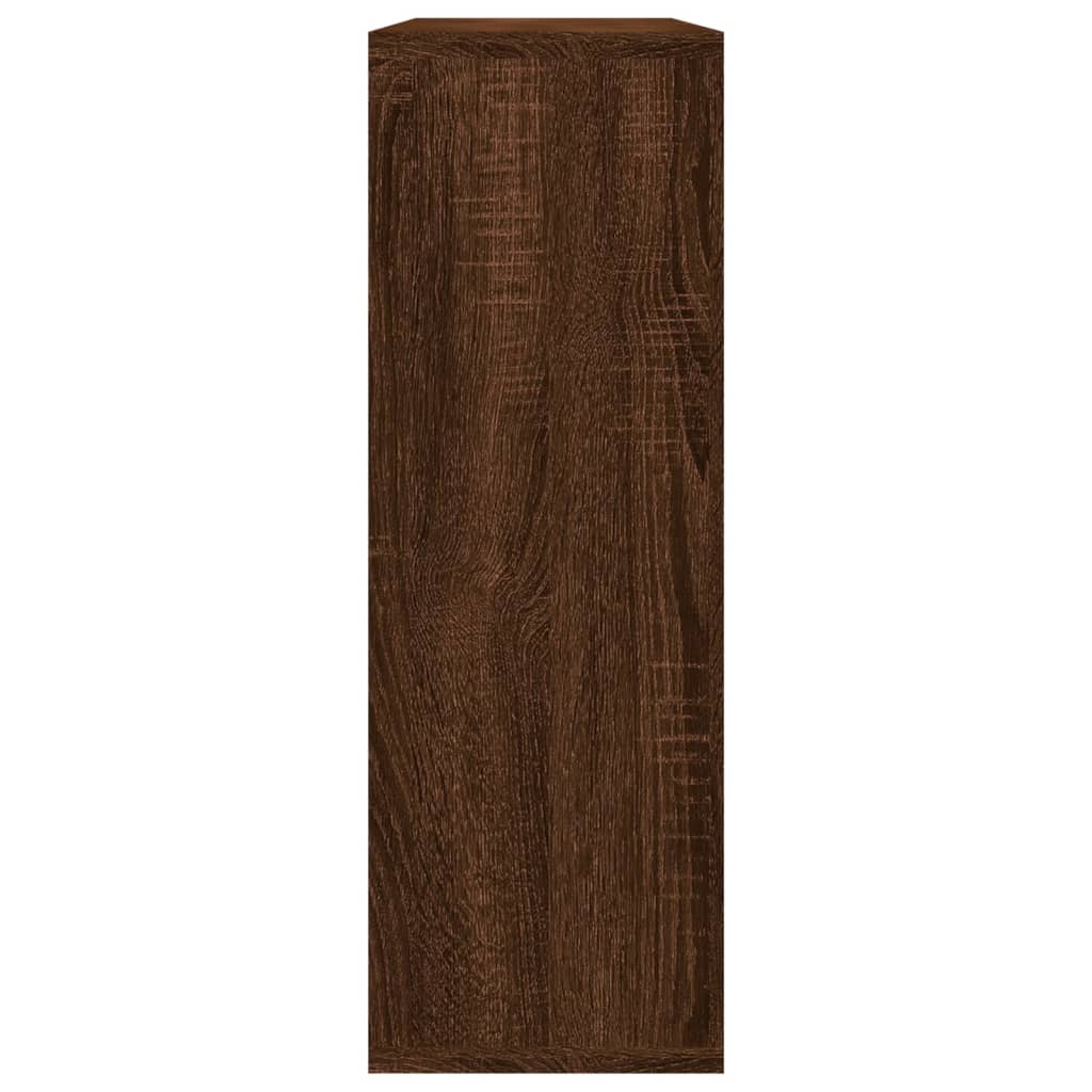 Wandschap 104x20x58,5 cm bewerkt hout bruin eikenkleur is nu te koop bij PeponiXL, paradijselijk wonen!
