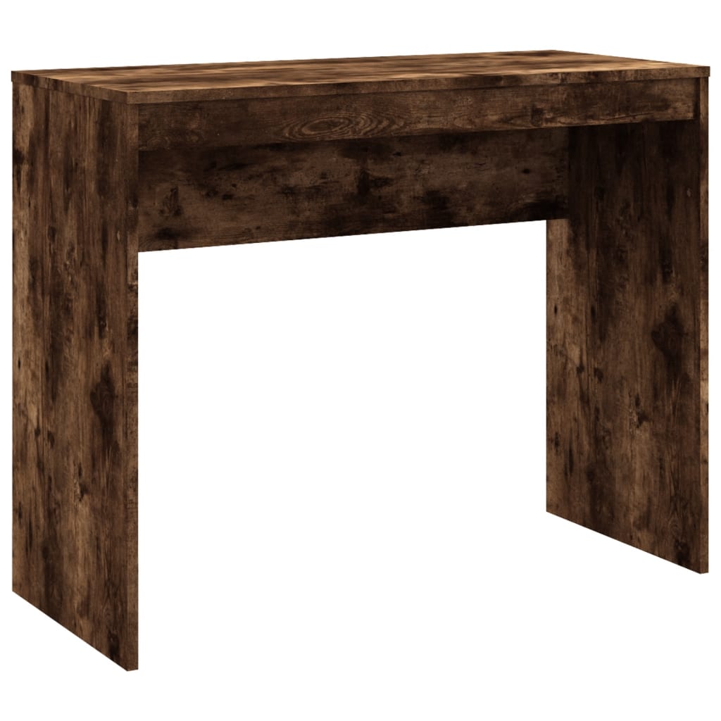 Bureau 90x40x72 cm bewerkt hout gerookt eikenkleurig is nu te koop bij PeponiXL, paradijselijk wonen!