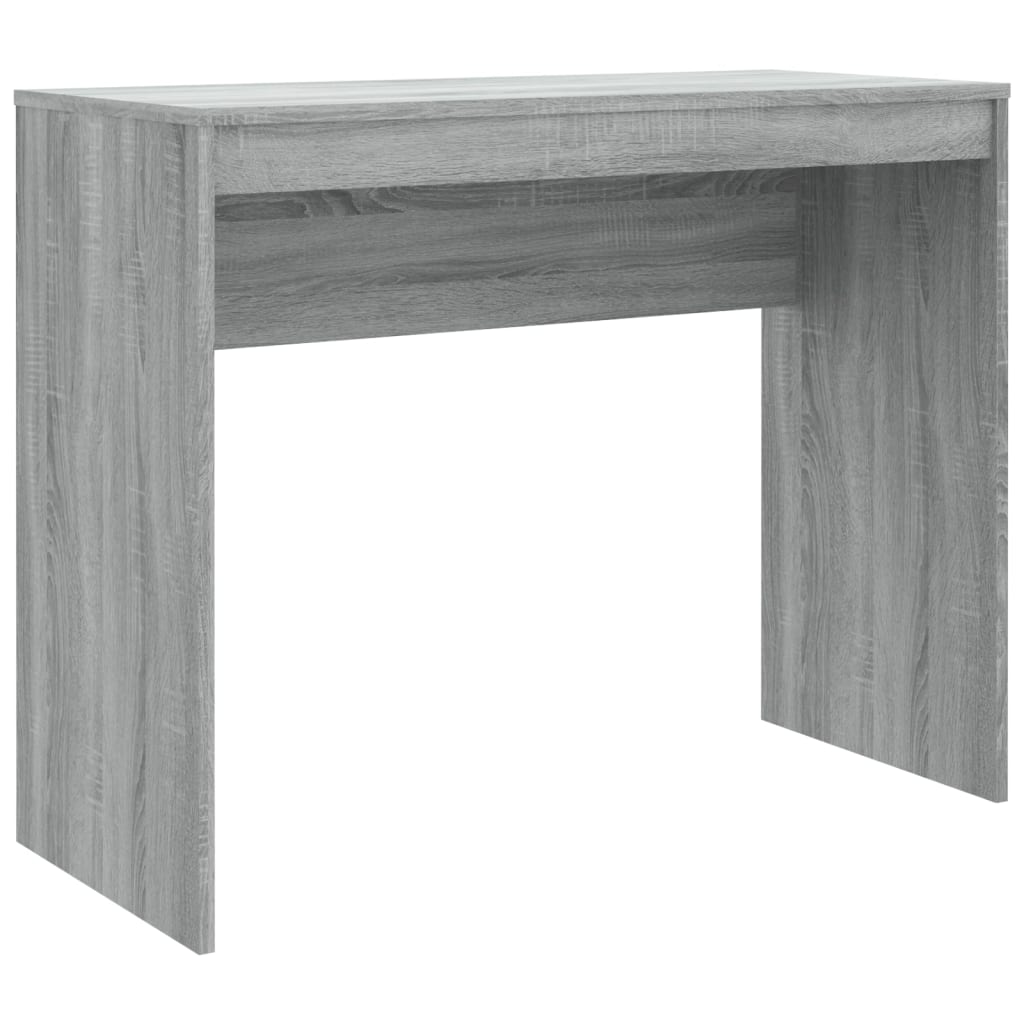 Bureau 90x40x72 cm bewerkt hout grijs sonoma eikenkleurig is nu te koop bij PeponiXL, paradijselijk wonen!