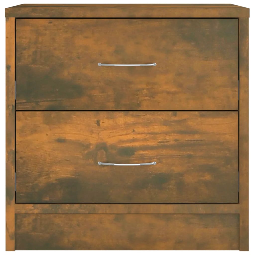 Nachtkastje 40x30x40 cm bewerkt hout gerookt eikenkleurig is nu te koop bij PeponiXL, paradijselijk wonen!