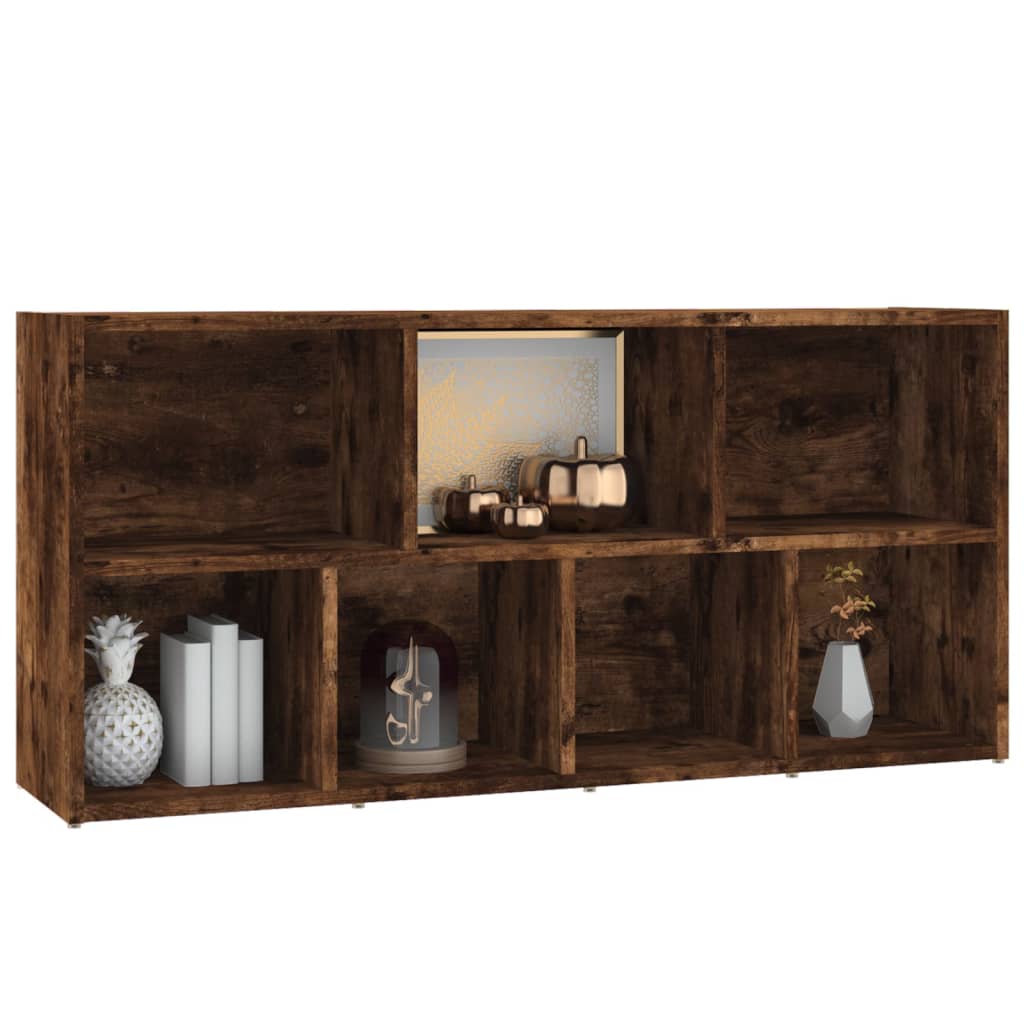 Boekenkast 50x25x106 cm gerookt eikenkleurig is nu te koop bij PeponiXL, paradijselijk wonen!
