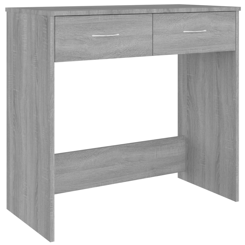 Bureau 80x40x75 cm bewerkt hout grijs sonoma eikenkleurig is nu te koop bij PeponiXL, paradijselijk wonen!