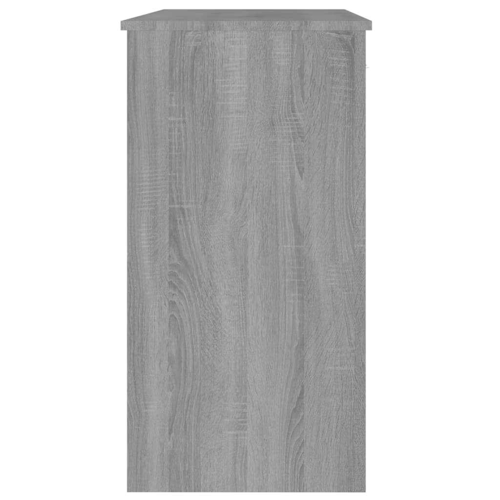 Bureau 80x40x75 cm bewerkt hout grijs sonoma eikenkleurig is nu te koop bij PeponiXL, paradijselijk wonen!