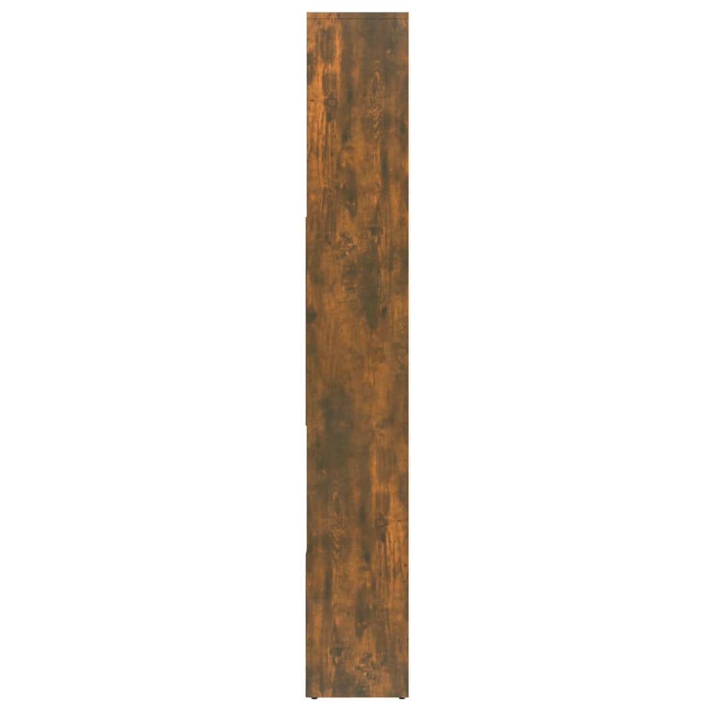 Boekenkast 67x24x161 cm bewerkt hout gerookt eikenkleurig is nu te koop bij PeponiXL, paradijselijk wonen!