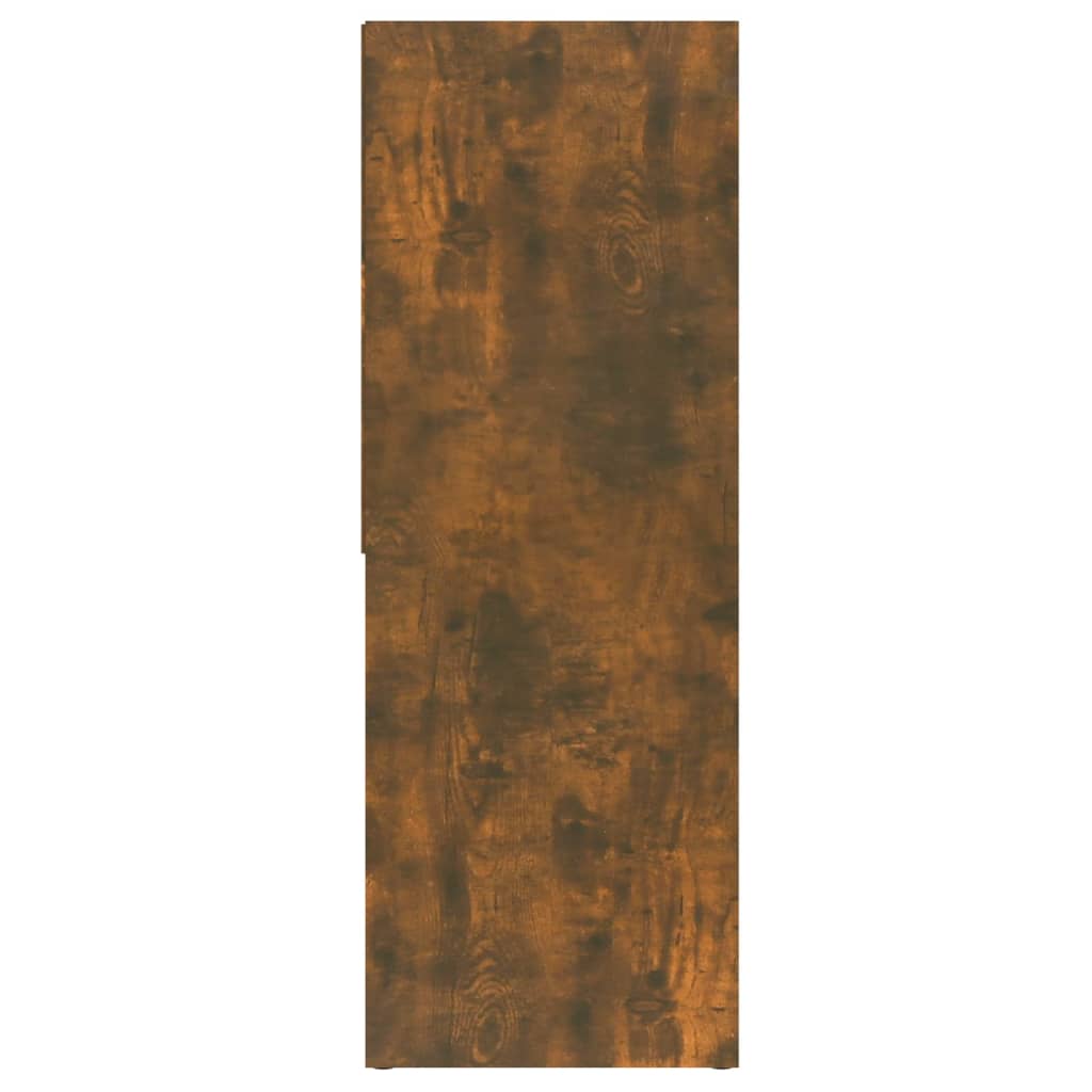 Boekenkast 67x24x161 cm bewerkt hout gerookt eikenkleurig is nu te koop bij PeponiXL, paradijselijk wonen!