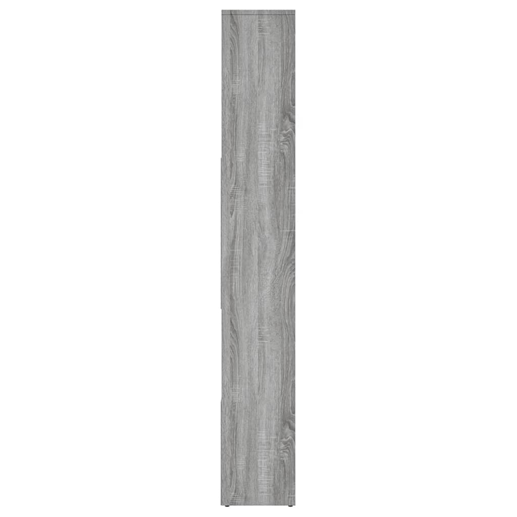 Boekenkast 67x24x161 cm bewerkt hout grijs sonoma eikenkleurig is nu te koop bij PeponiXL, paradijselijk wonen!