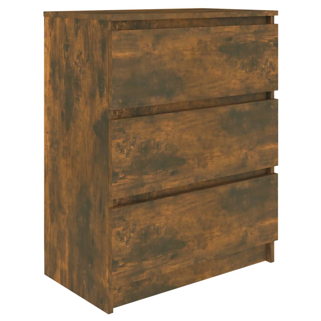 Dressoir 60x35x76 cm bewerkt hout gerookt eikenkleurig is nu te koop bij PeponiXL, paradijselijk wonen!