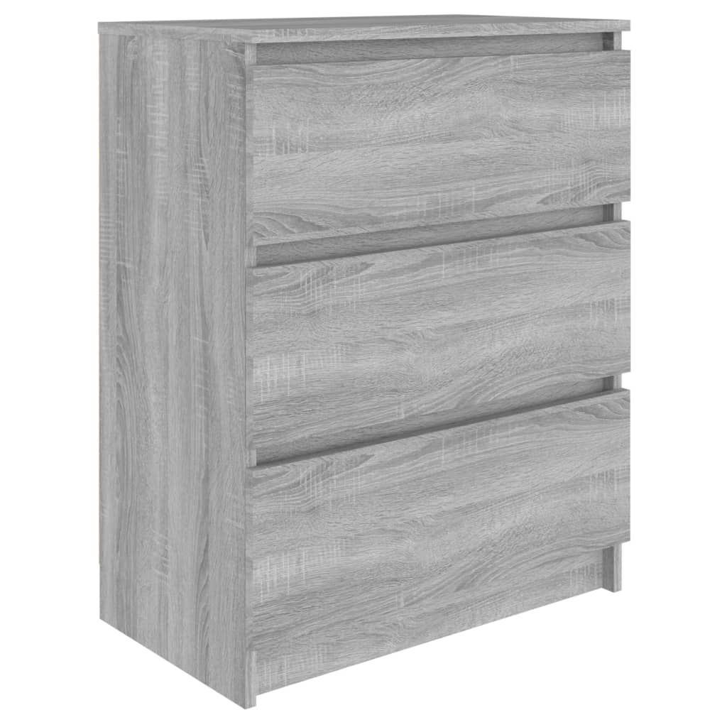 Dressoir 60x35x76 cm bewerkt hout grijs sonoma eikenkleurig is nu te koop bij PeponiXL, paradijselijk wonen!