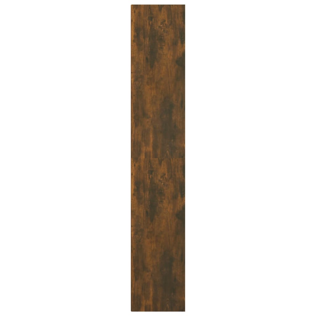 Boekenkast 36x30x171 cm bewerkt hout gerookt eikenkleurig is nu te koop bij PeponiXL, paradijselijk wonen!