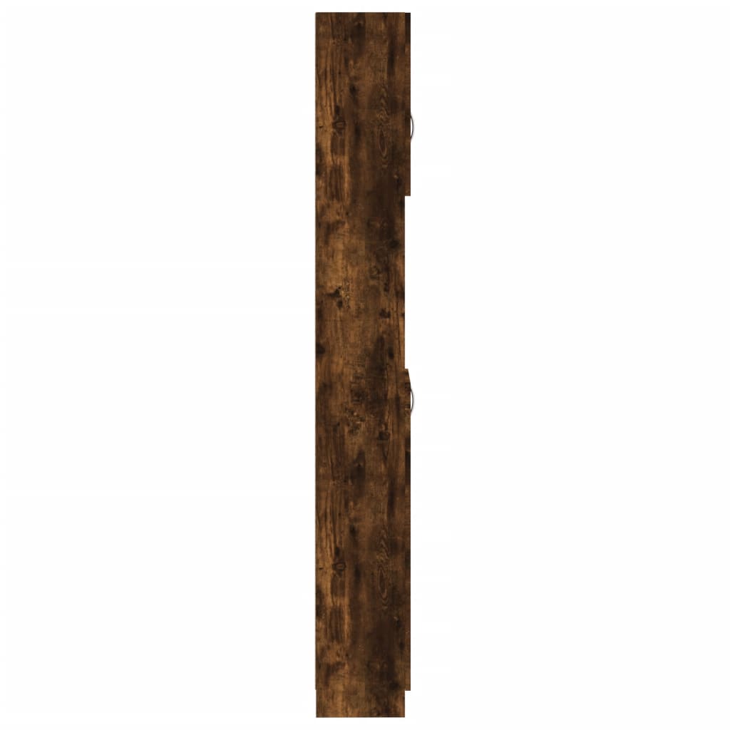 Badkamerkast 32x25,5x190 cm bewerkt hout gerookt eikenkleurig is nu te koop bij PeponiXL, paradijselijk wonen!