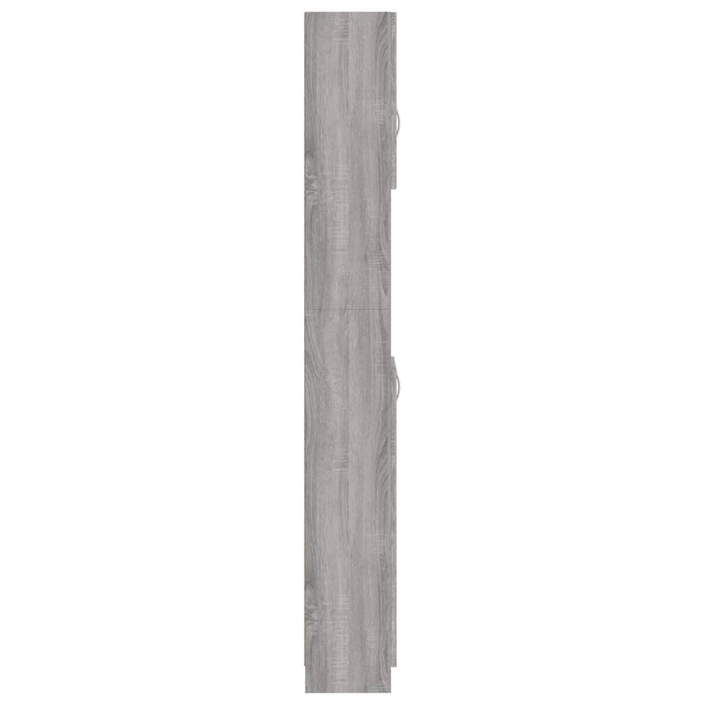 Badkamerkast 32x25,5x190 cm bewerkt hout grijs sonoma eiken is nu te koop bij PeponiXL, paradijselijk wonen!