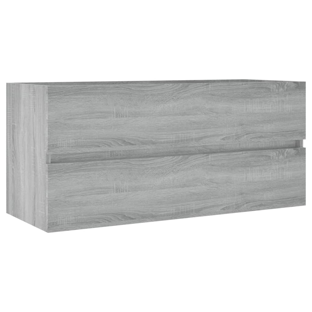 Wastafelkast 100x38,5x45 cm bewerkt hout grijs sonoma eiken is nu te koop bij PeponiXL, paradijselijk wonen!