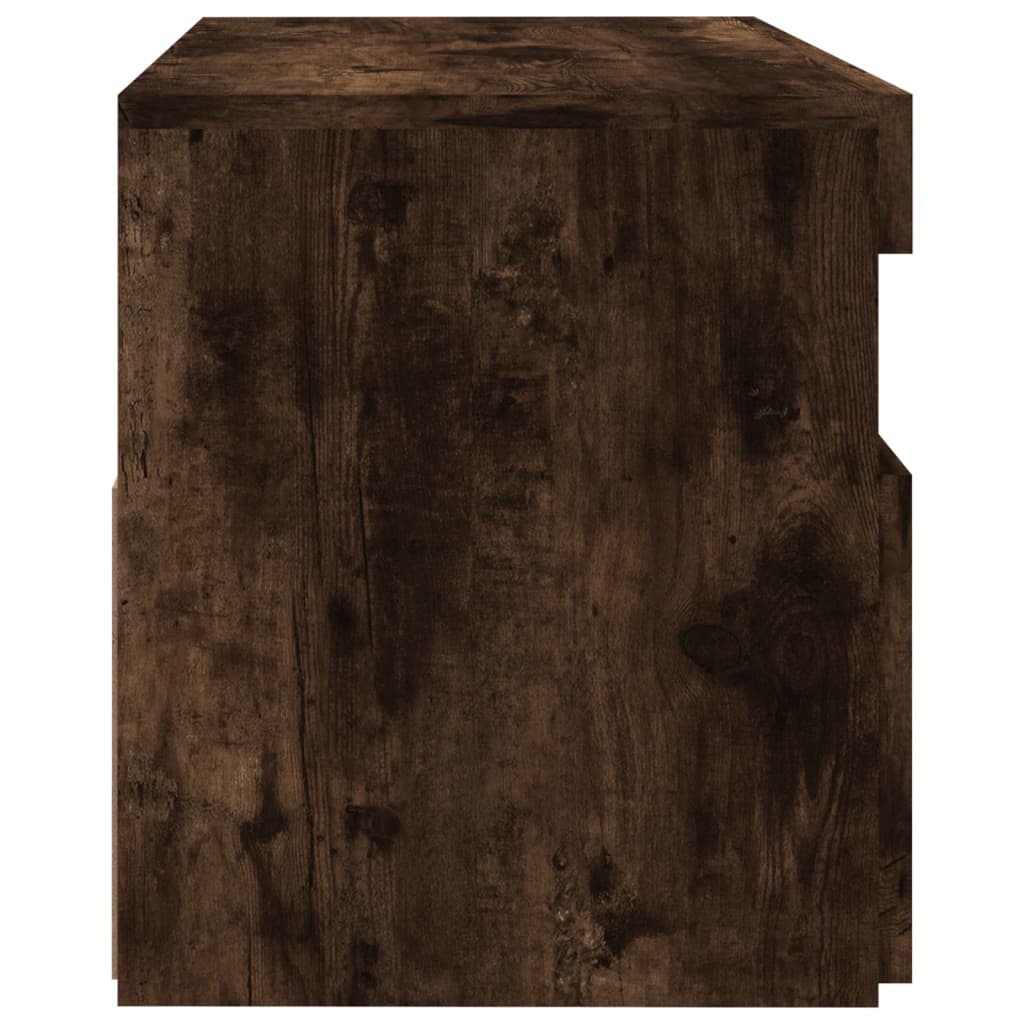 Tv-meubel met LED-verlichting 60x35x40 cm gerookt eikenkleurig is nu te koop bij PeponiXL, paradijselijk wonen!