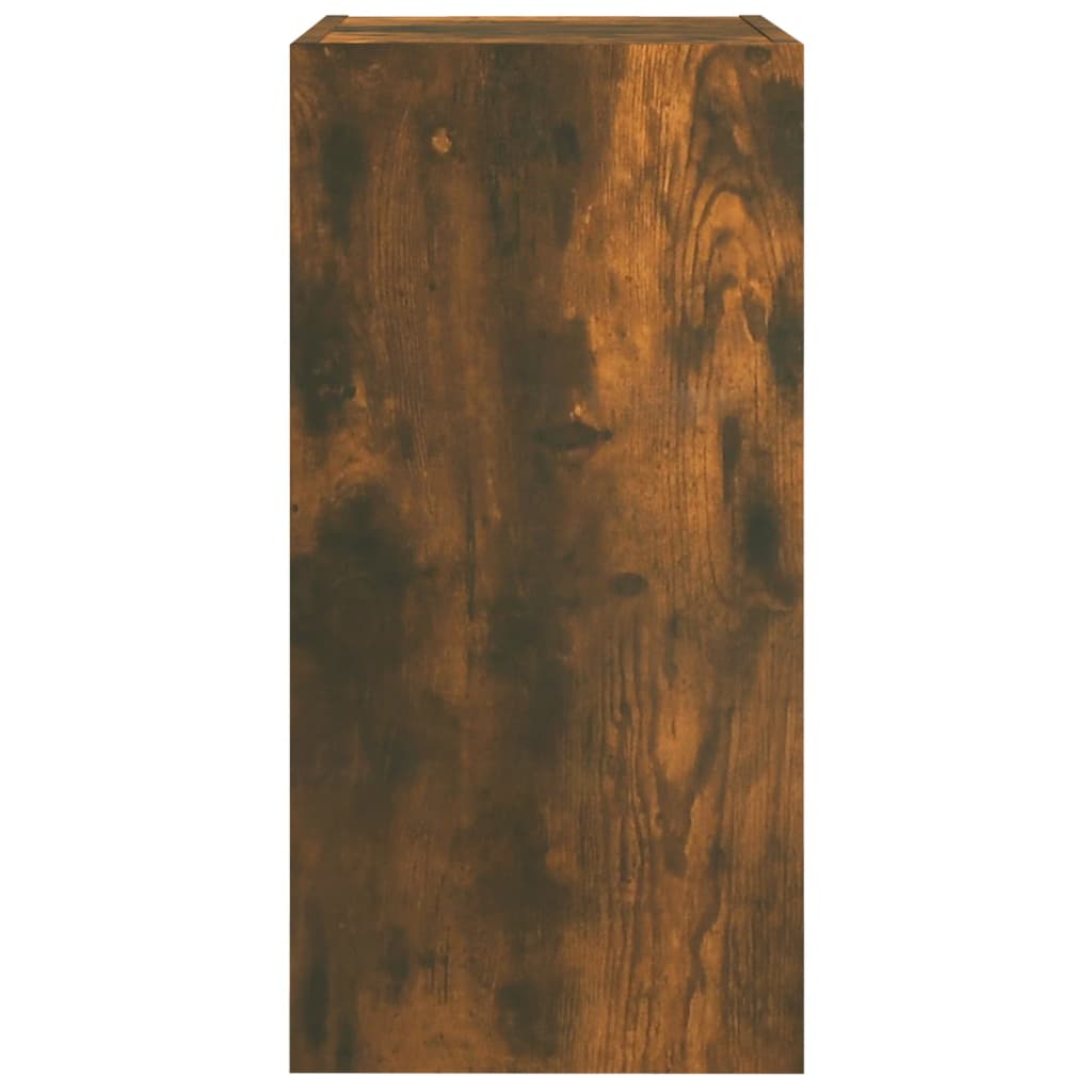 Tv-meubel 30,5x30x60 cm bewerkt hout gerookt eikenkleurig is nu te koop bij PeponiXL, paradijselijk wonen!