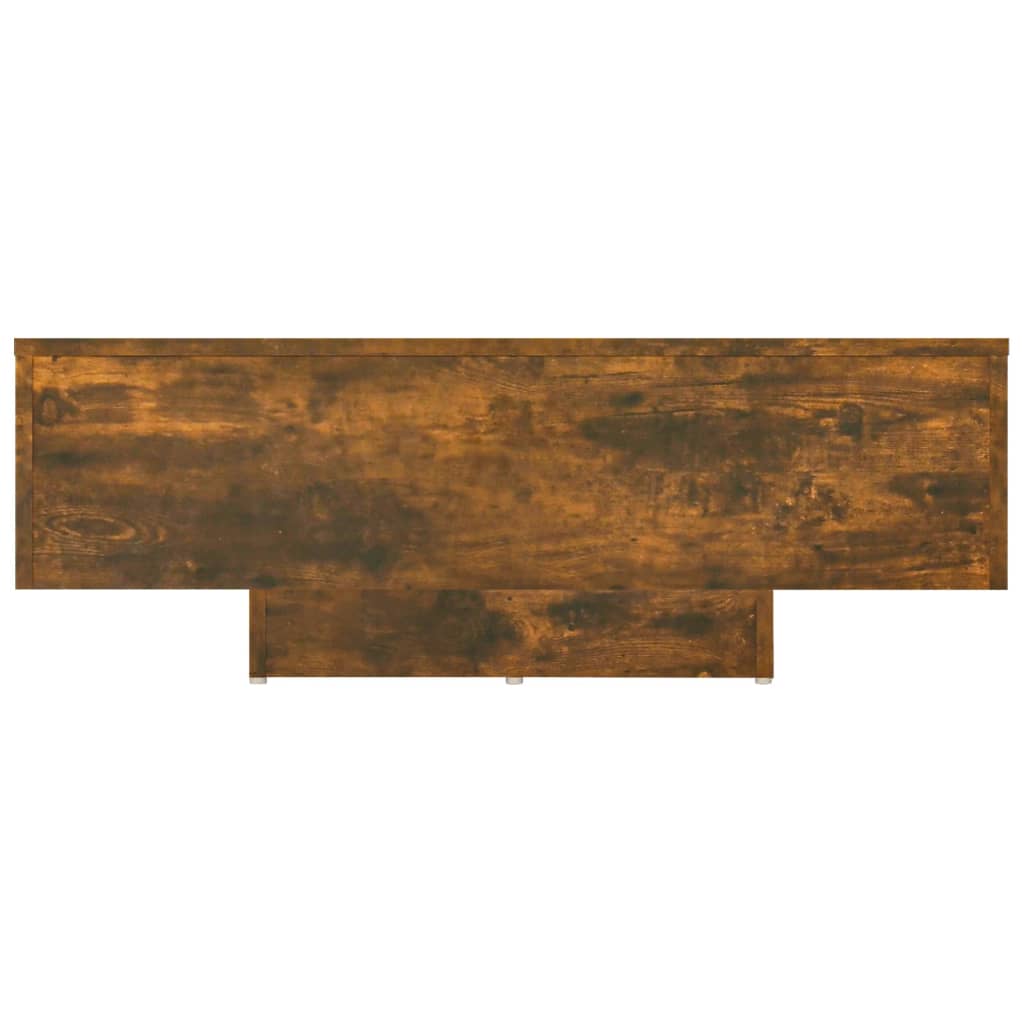 Salontafel 85x55x31 cm bewerkt hout gerookt eikenkleurig is nu te koop bij PeponiXL, paradijselijk wonen!