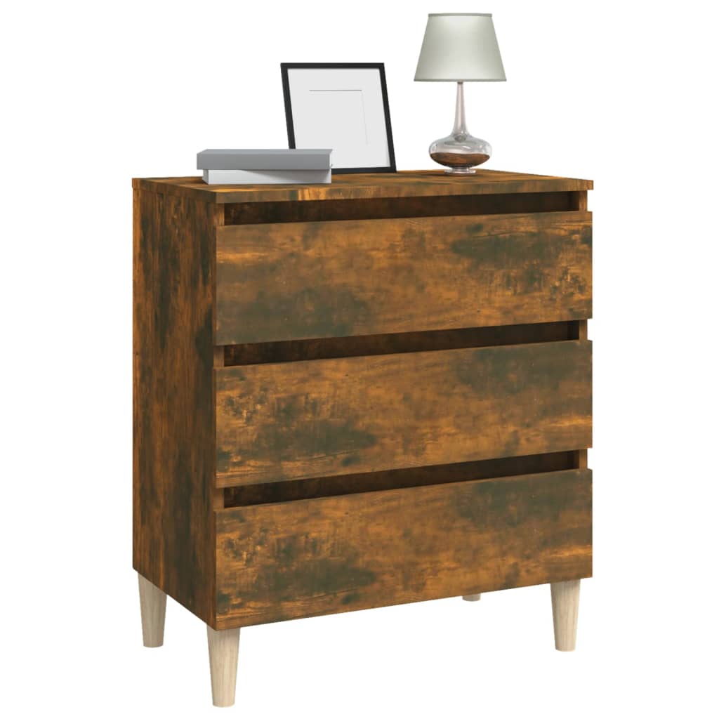 Dressoir 60x35x69 cm bewerkt hout gerookt eikenkleurig is nu te koop bij PeponiXL, paradijselijk wonen!