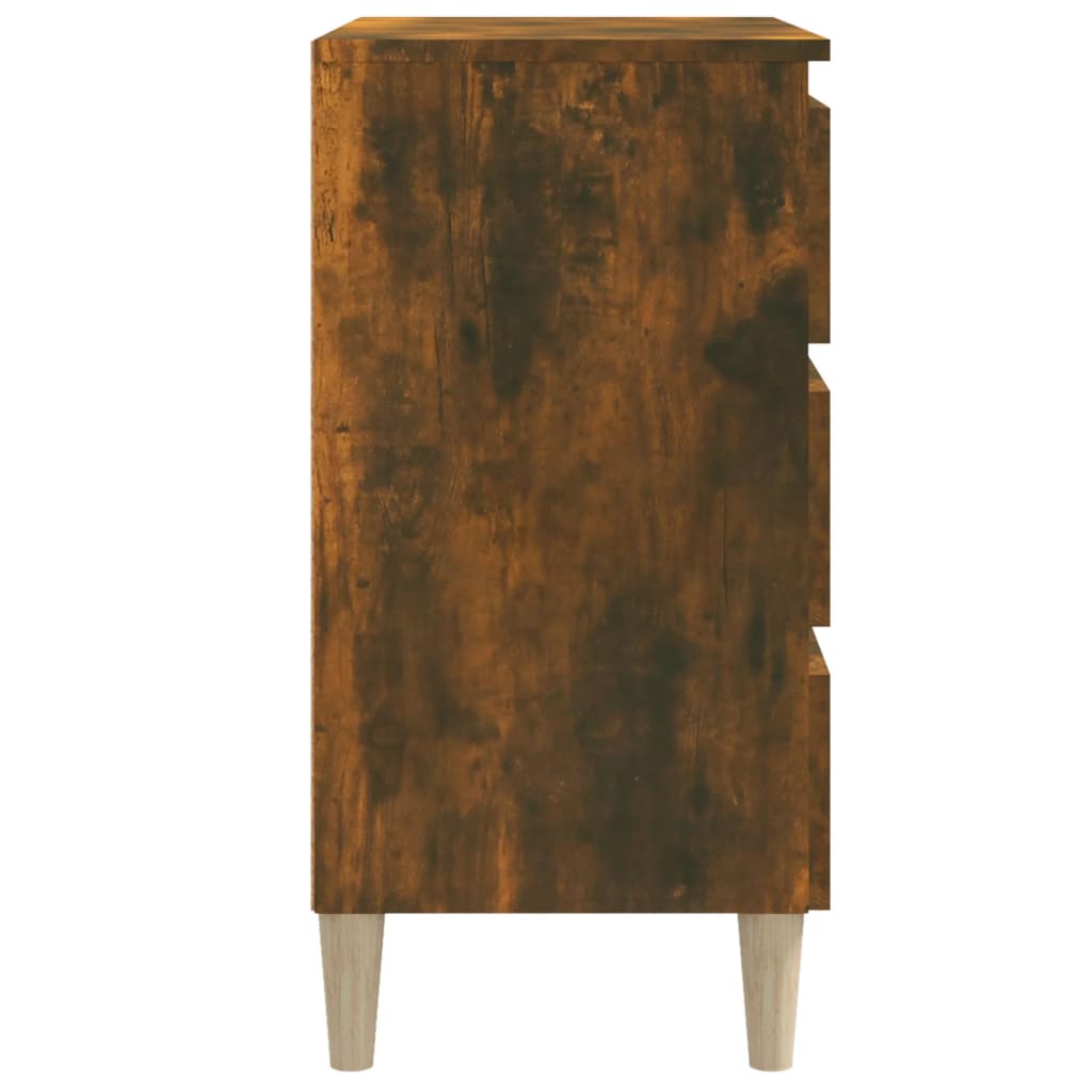 Dressoir 60x35x69 cm bewerkt hout gerookt eikenkleurig is nu te koop bij PeponiXL, paradijselijk wonen!