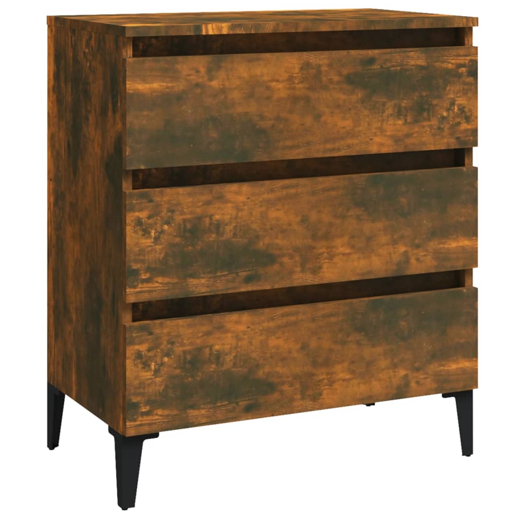 Dressoir 60x35x69 cm bewerkt hout gerookt eikenkleurig is nu te koop bij PeponiXL, paradijselijk wonen!