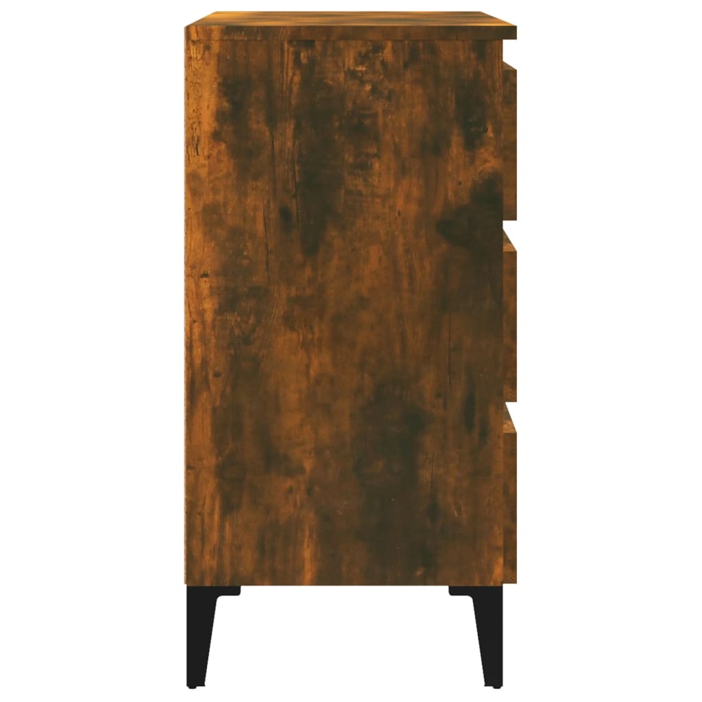 Dressoir 60x35x69 cm bewerkt hout gerookt eikenkleurig is nu te koop bij PeponiXL, paradijselijk wonen!