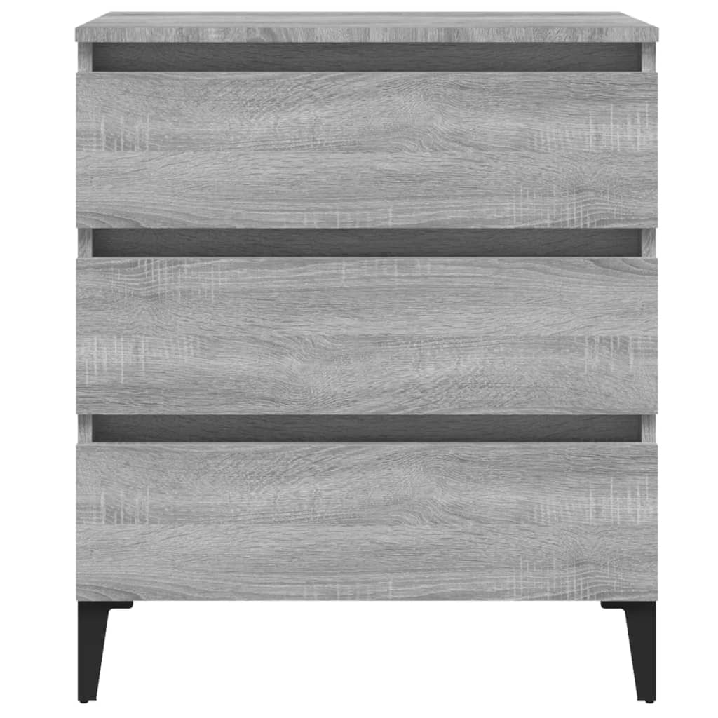 Dressoir 60x35x69 cm bewerkt hout grijs sonoma eikenkleurig is nu te koop bij PeponiXL, paradijselijk wonen!