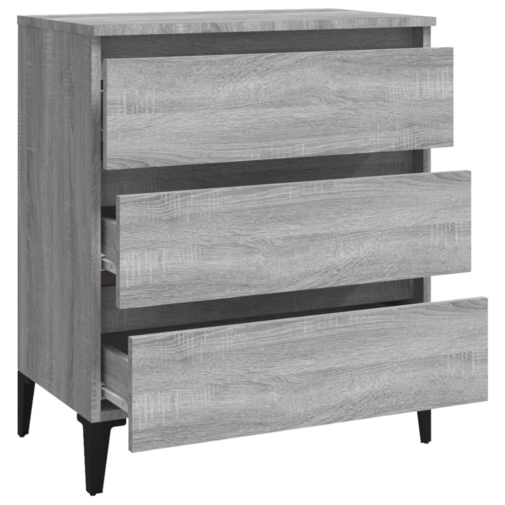 Dressoir 60x35x69 cm bewerkt hout grijs sonoma eikenkleurig is nu te koop bij PeponiXL, paradijselijk wonen!