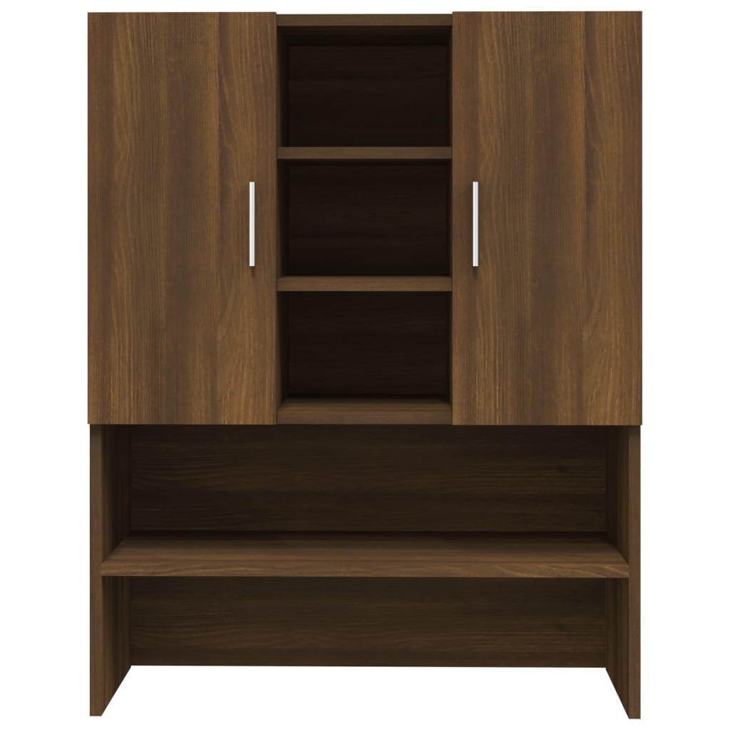 Wasmachinekast 70,5x25,5x90 cm bruin eikenkleur is nu te koop bij PeponiXL, paradijselijk wonen!