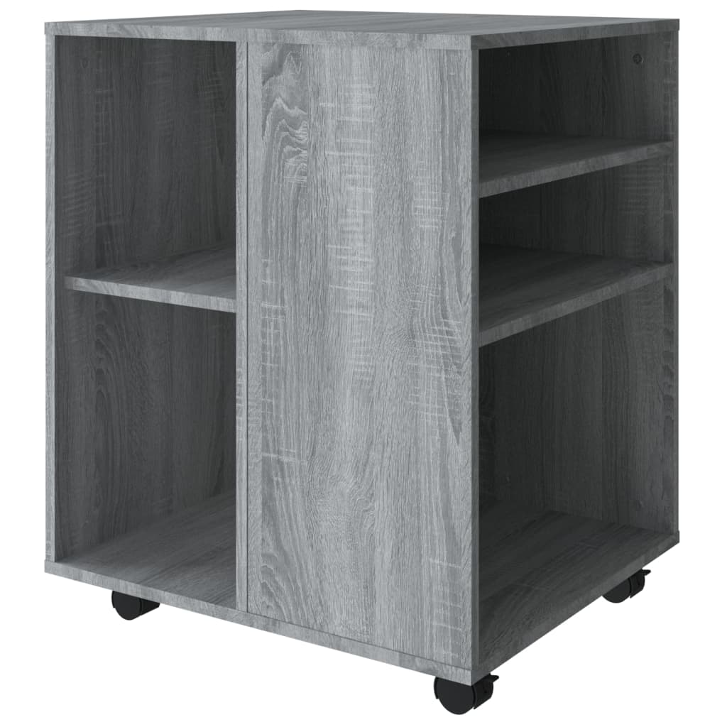 Rolkast 60x53x72 cm bewerkt hout grijs sonoma eiken is nu te koop bij PeponiXL, paradijselijk wonen!