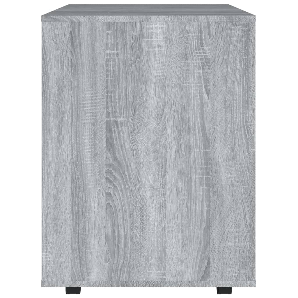 Rolkast 60x53x72 cm bewerkt hout grijs sonoma eiken is nu te koop bij PeponiXL, paradijselijk wonen!