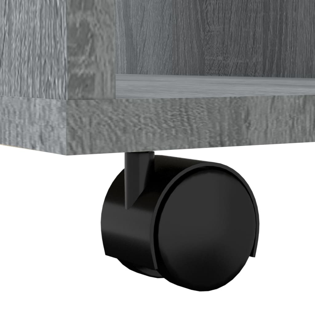 Rolkast 60x53x72 cm bewerkt hout grijs sonoma eiken is nu te koop bij PeponiXL, paradijselijk wonen!
