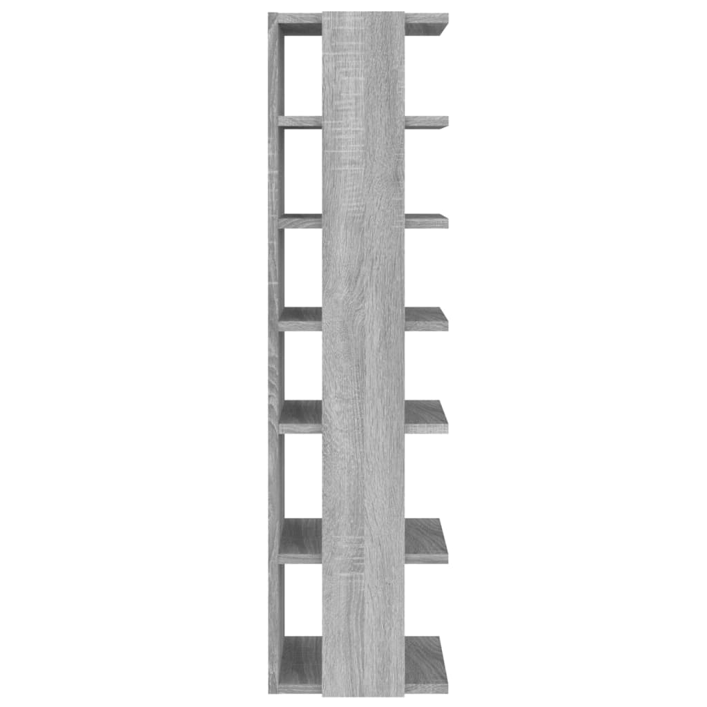 Schoenenrek 27,5x27x102 cm bewerkt hout grijs sonoma is nu te koop bij PeponiXL, paradijselijk wonen!
