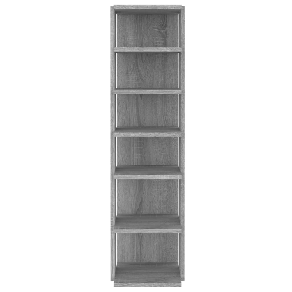 Schoenenrekken 2 st 27,5x27x102 cm bewerkt hout grijs sonoma is nu te koop bij PeponiXL, paradijselijk wonen!