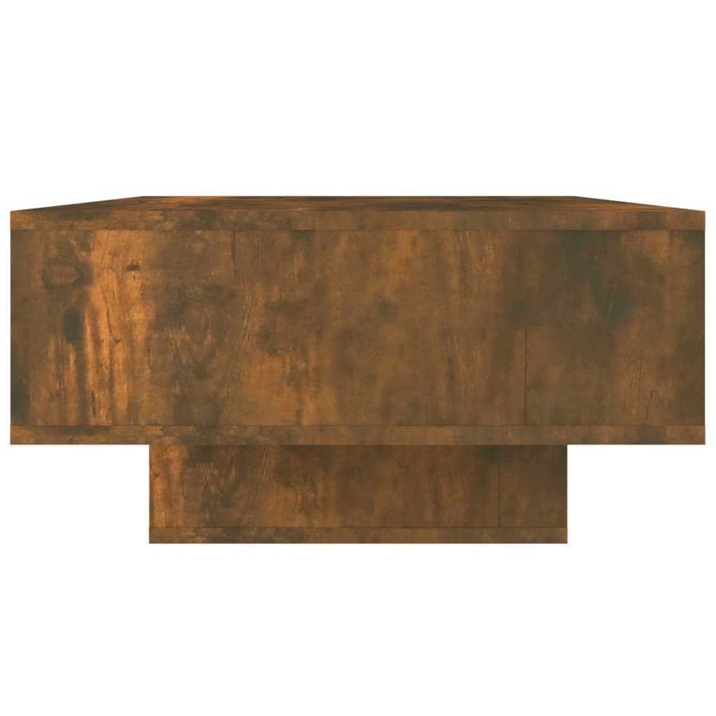Salontafel 105x55x32 cm bewerkt hout gerookt eikenkleurig is nu te koop bij PeponiXL, paradijselijk wonen!