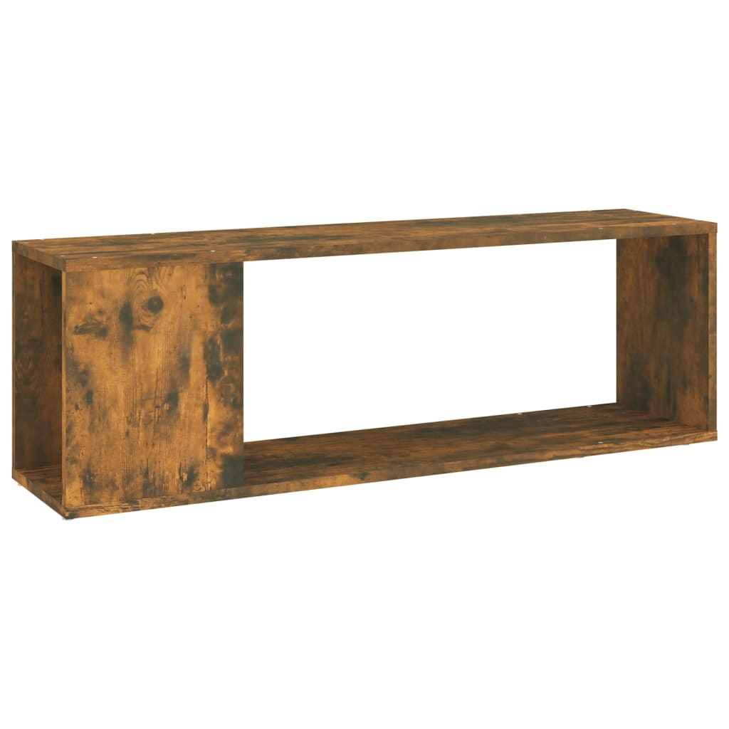 Tv-meubel 100x24x32 cm bewerkt hout gerookt eikenkleurig is nu te koop bij PeponiXL, paradijselijk wonen!