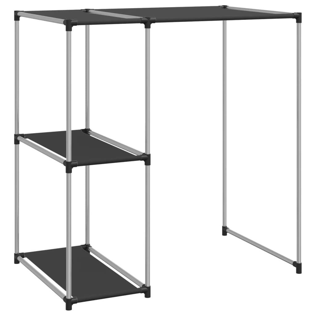 Opbergrek voor boven wasmachine 87x55x90,5 cm ijzer zwart is nu te koop bij PeponiXL, paradijselijk wonen!