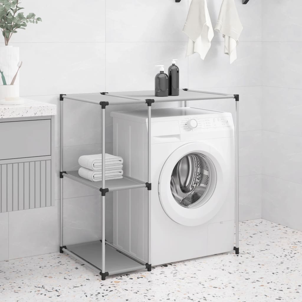 Opbergrek voor boven wasmachine 87x55x90,5 cm ijzer grijs is nu te koop bij PeponiXL, paradijselijk wonen!