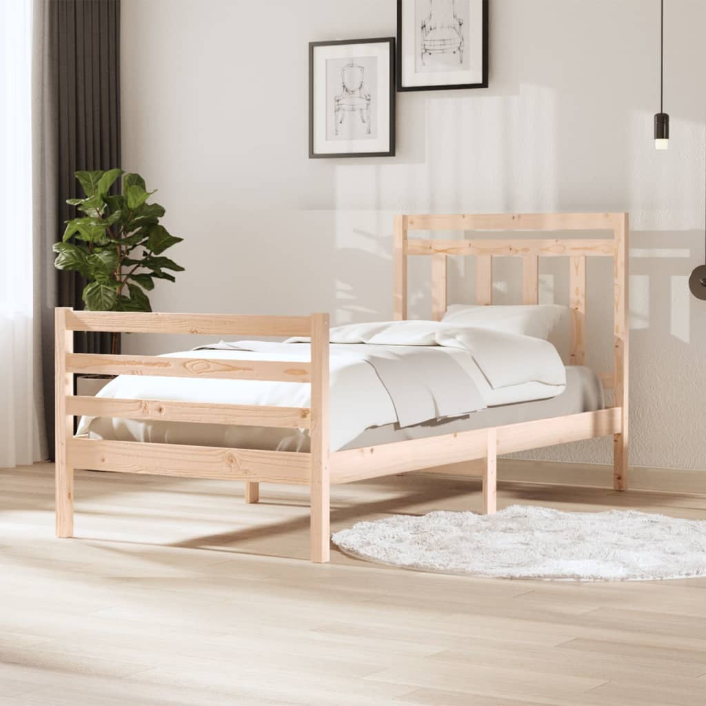 Bedframe massief hout 100x200 cm is nu te koop bij PeponiXL, paradijselijk wonen!