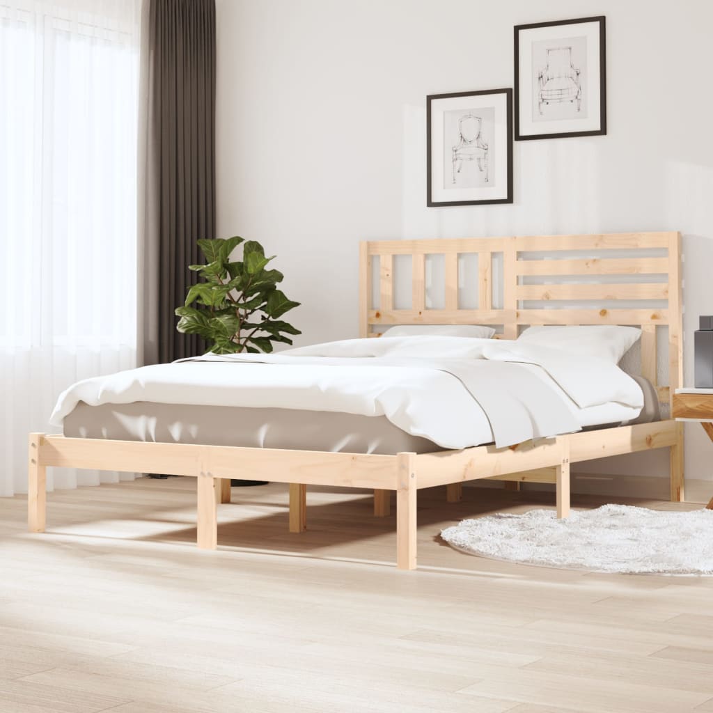 Bedframe zonder matras massief grenenhout 120x190 cm is nu te koop bij PeponiXL, paradijselijk wonen!
