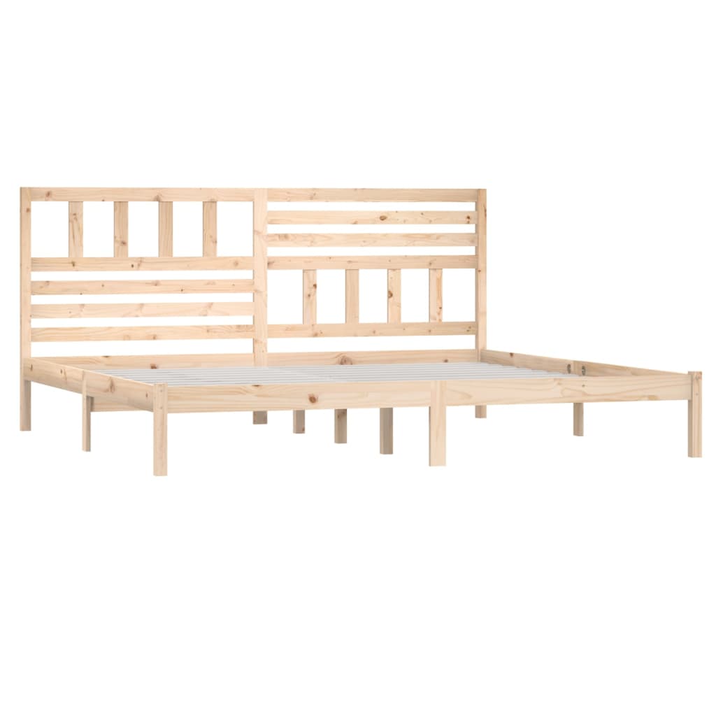 Bedframe massief grenenhout 200x200 cm is nu te koop bij PeponiXL, paradijselijk wonen!