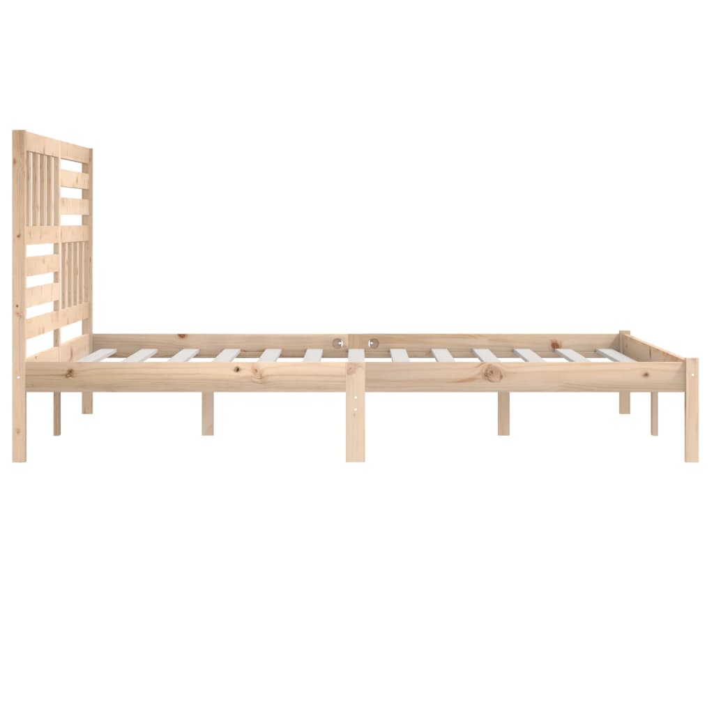Bedframe massief grenenhout 200x200 cm is nu te koop bij PeponiXL, paradijselijk wonen!
